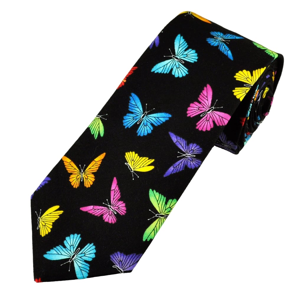 corbatas originales divertidas de mariposas de distintos colores