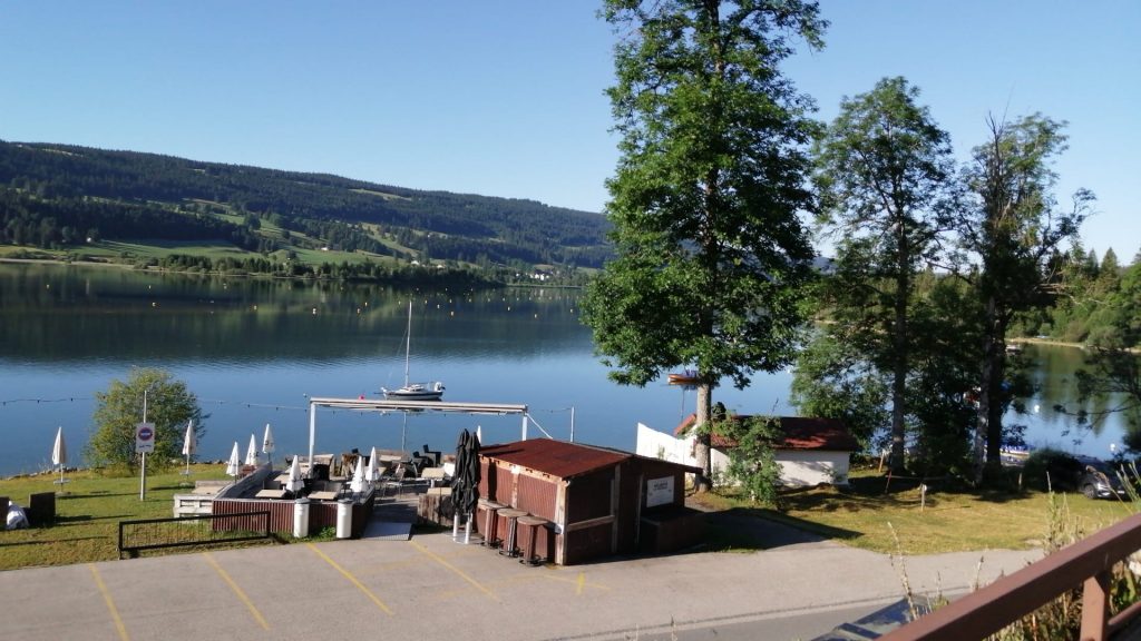 Vuelo a Ginebra, lago de Joux